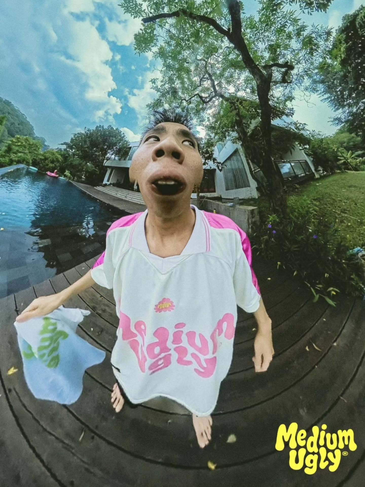 Medium Ugly fish-eye streetwear campaign photo from Instagram